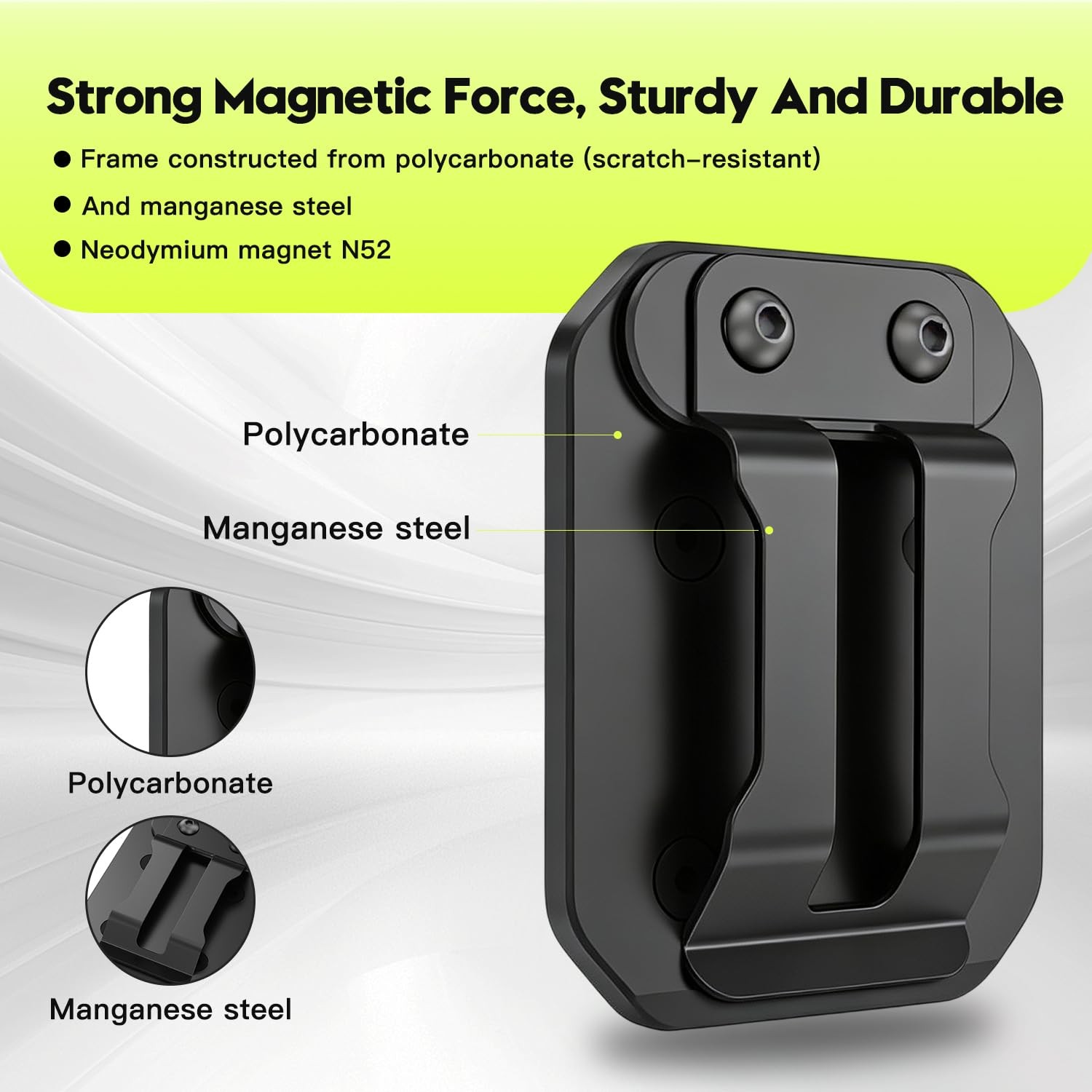 Strong Magnetic Tool Holder: Magnetic Belt Clip for Power Tools & Hand Tools,…