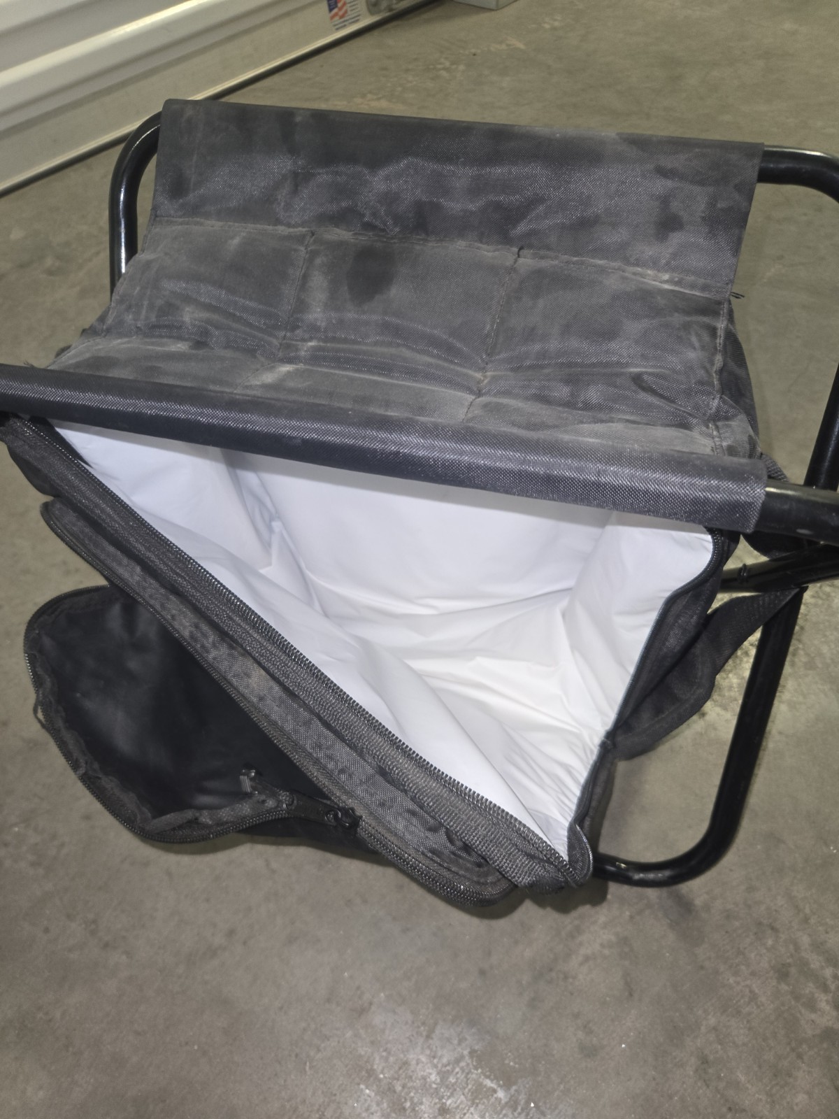 Wilmar Black Fabric Tool Bag w/ Handle, Shoulder Strap & Zipper Closure