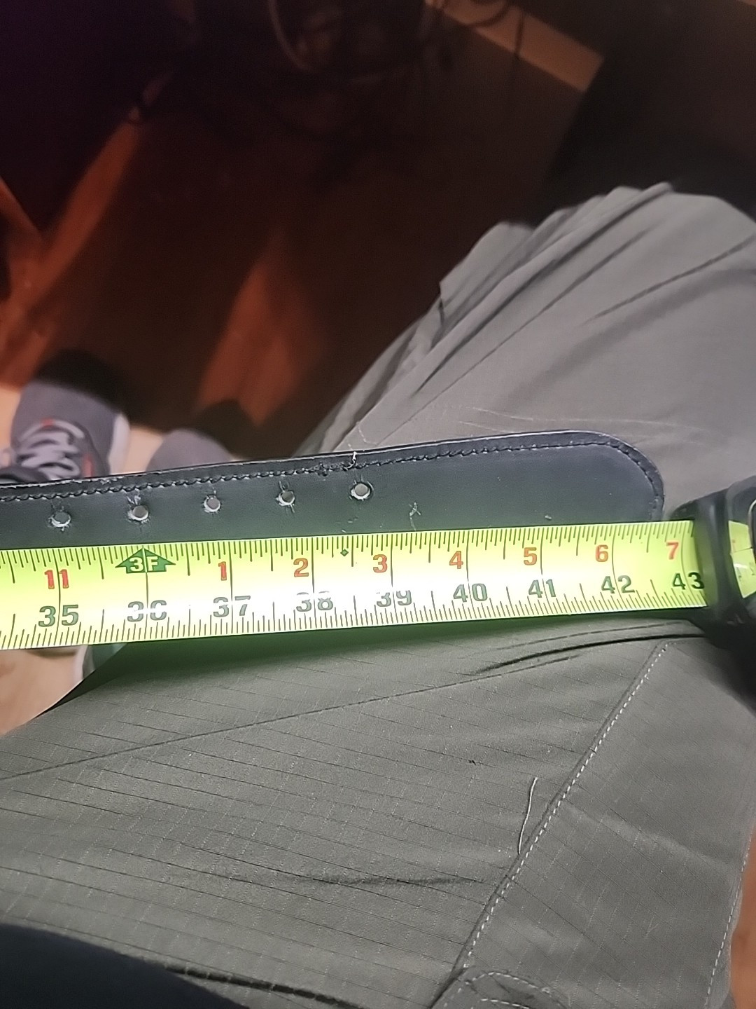 Leather / Nylon Heavy Duty Work Belt Black 2″ Wide 39″ to Last Hole