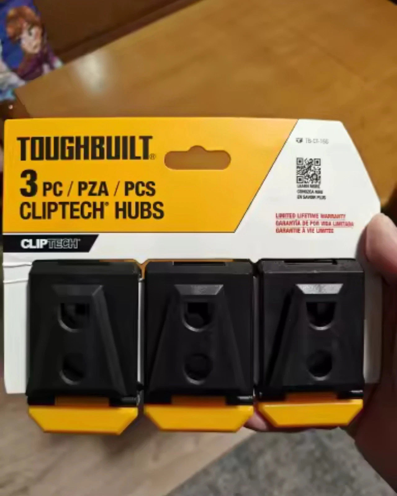 Toughbuilt Belt Clip TB-CT-150 Cliptech Hubs Clips One Touch Type 3pcs(freeship)