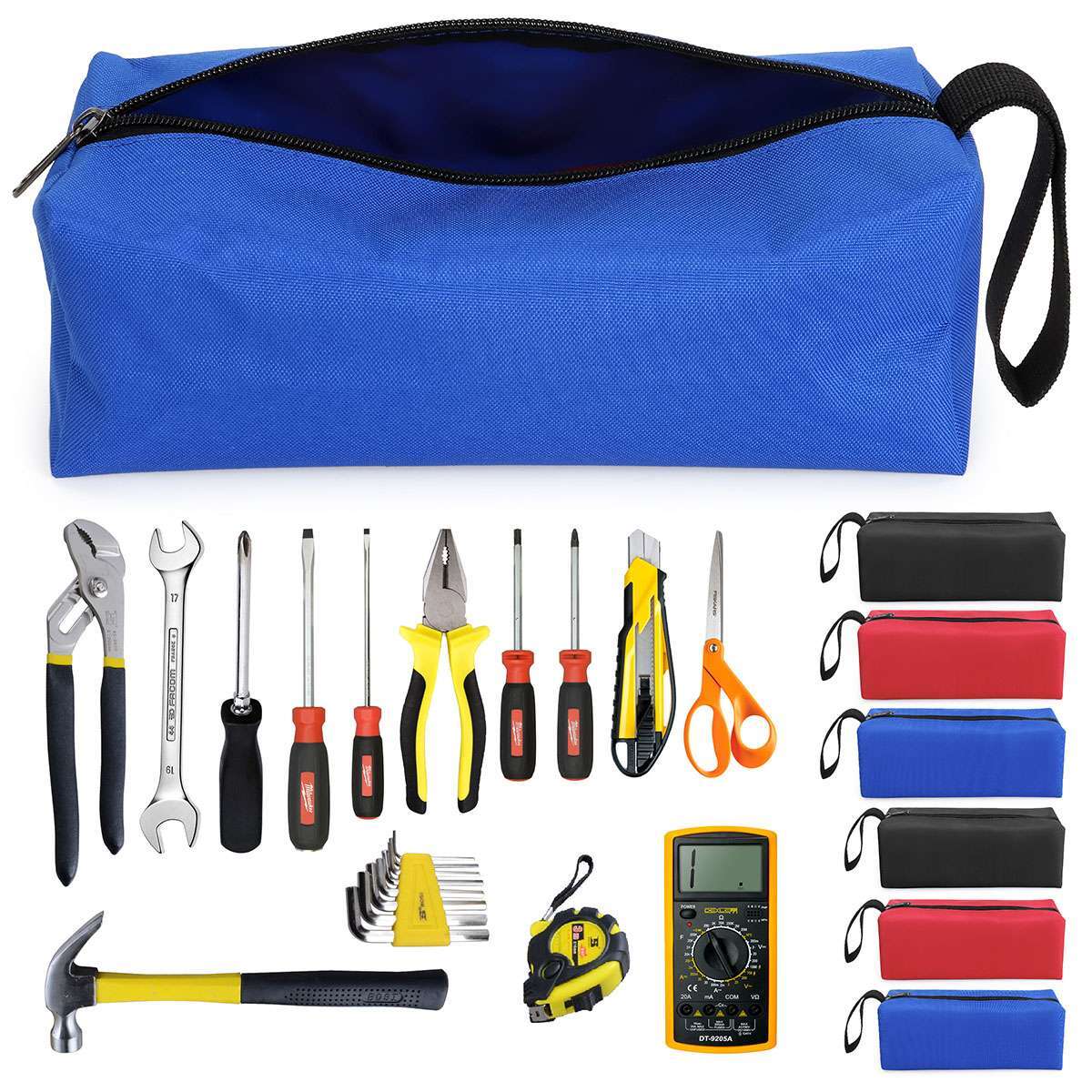 Oxford Zipper Pouch Small Tool Storage Bag Tool Pouch Multi-purpose Organizer