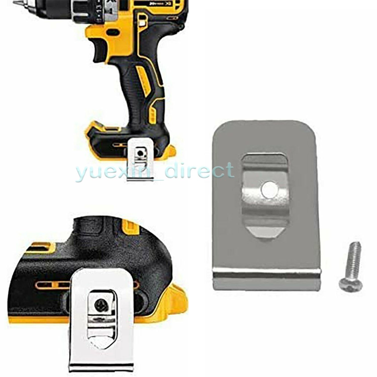 10Packs Replacement Drill Belt Clip Hook Holder for Dewalt 20V Max Tools w/Screw