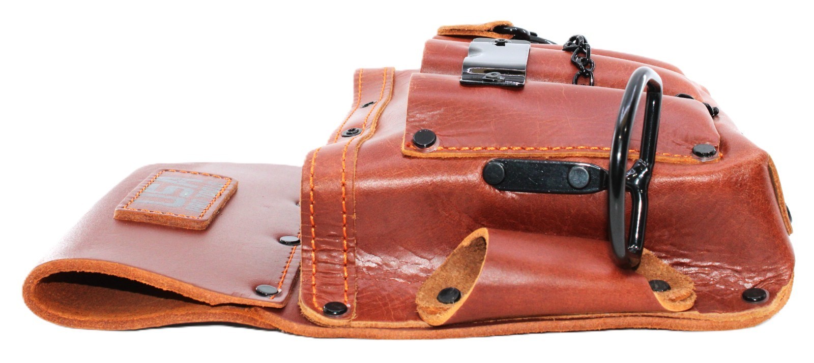 Heavy Duty Grain Leather Tool Pouch Set Carpenter Electrician Belt & Hooks