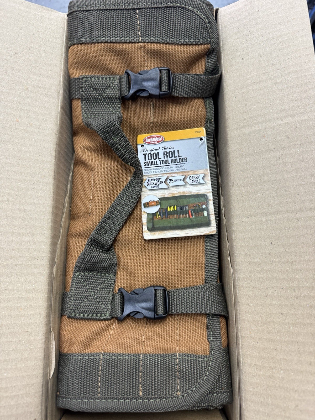 Bucket Boss – Tool Roll, Bags – Original Series (70004) One Size, Brown