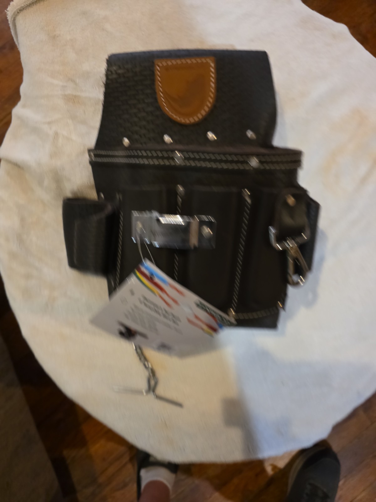 Heavy-Duty Electricians Tool Belt – 13-Pocket Top-Grain Leather Pouch