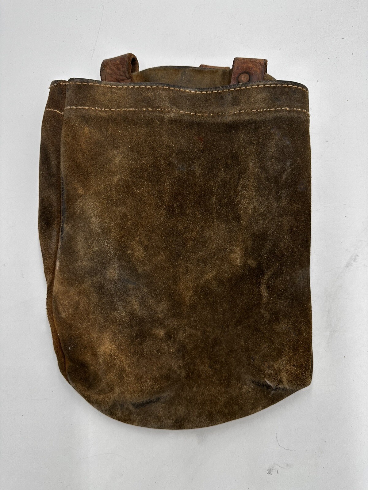Vintage Leather Tool Belt Pouch Used Lot Of 2 Handmade