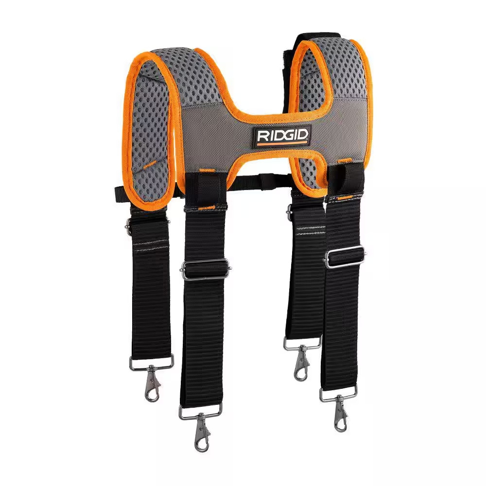 RIDGID 29 In. 23 Pocket Professional Grade 2-Bag Suspension Rig Work Tool Belt w