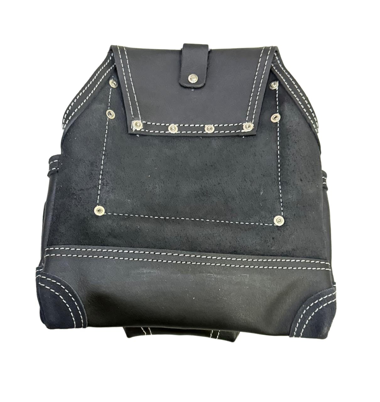 20117 10 Pocket Rigger Heavy Duty Leather Tool Bag Black