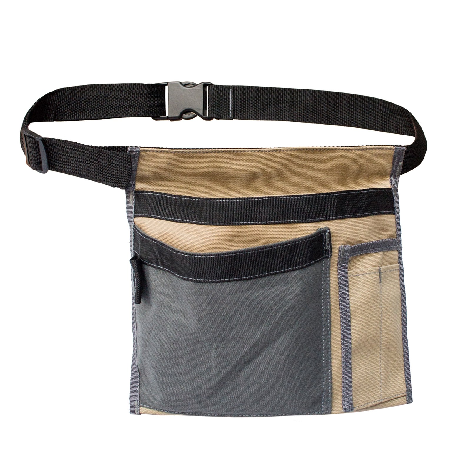 Tool Pouch MDSTOP Single Side Apron with 5 Pockets and 1 10″ x 11″, Khaki