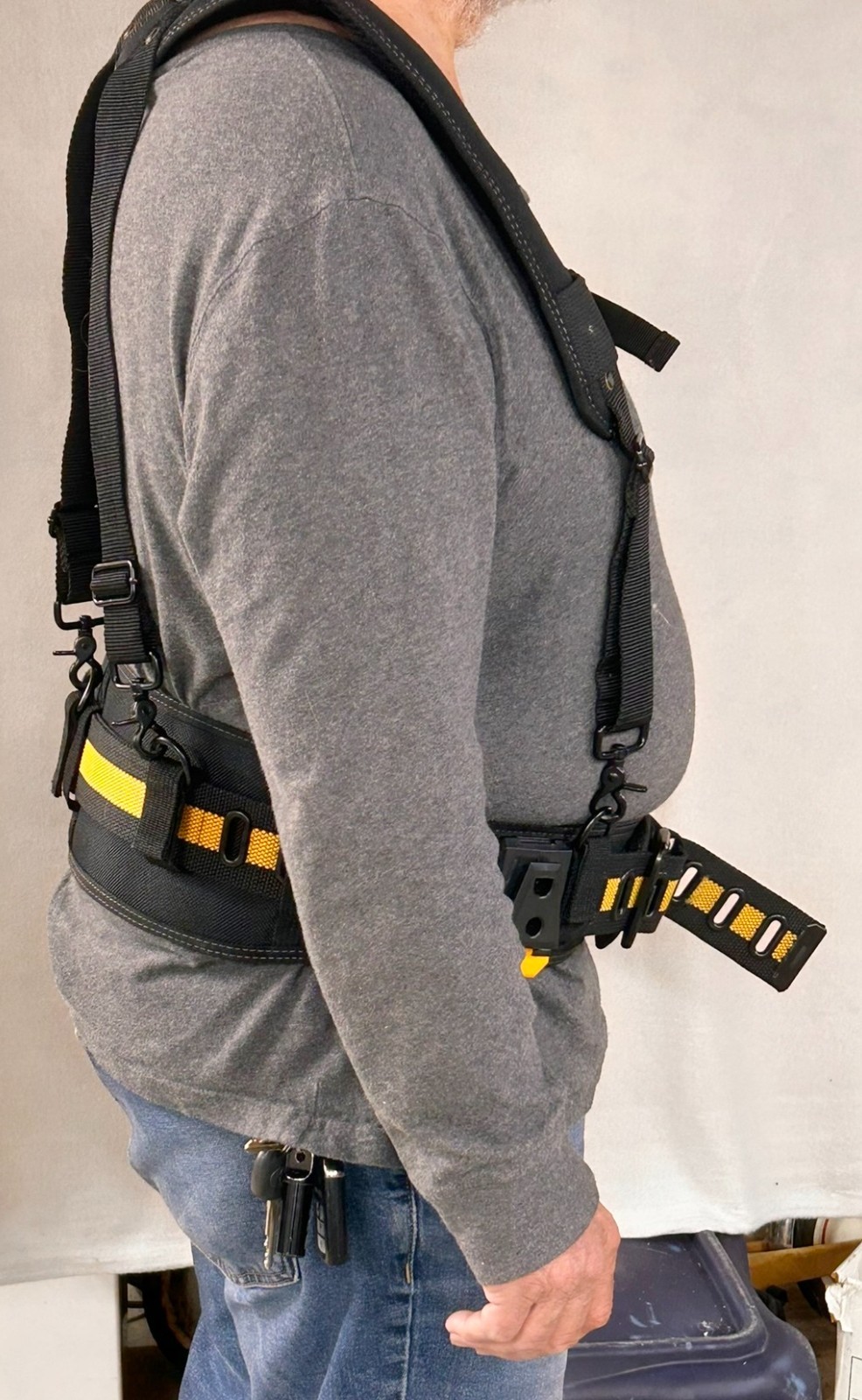 ToughBuilt ClipTech Handyman Professional Tool Belt w/ Padded Suspenders