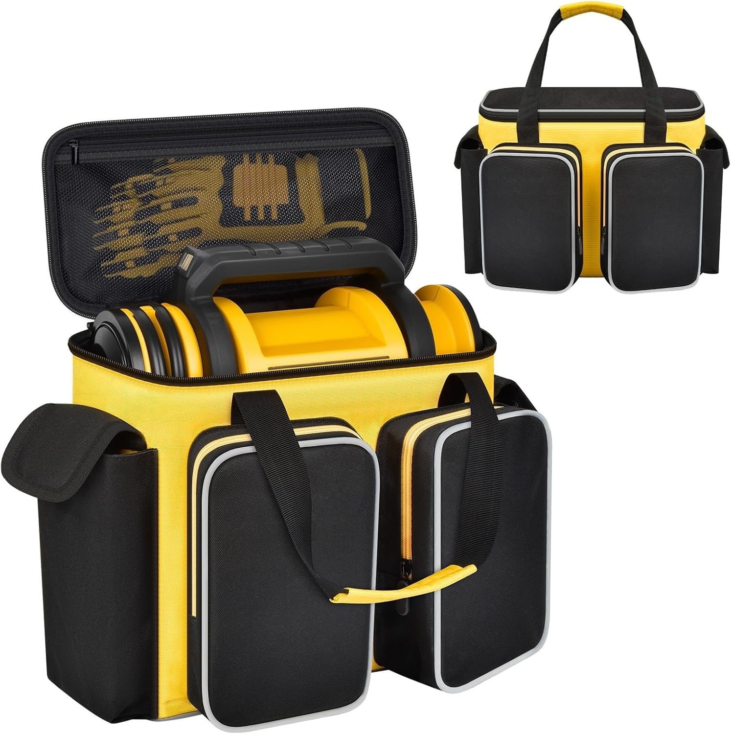 Tool Bag for 20V Max Tire Inflator Air Compressor Storage with Four Pockets