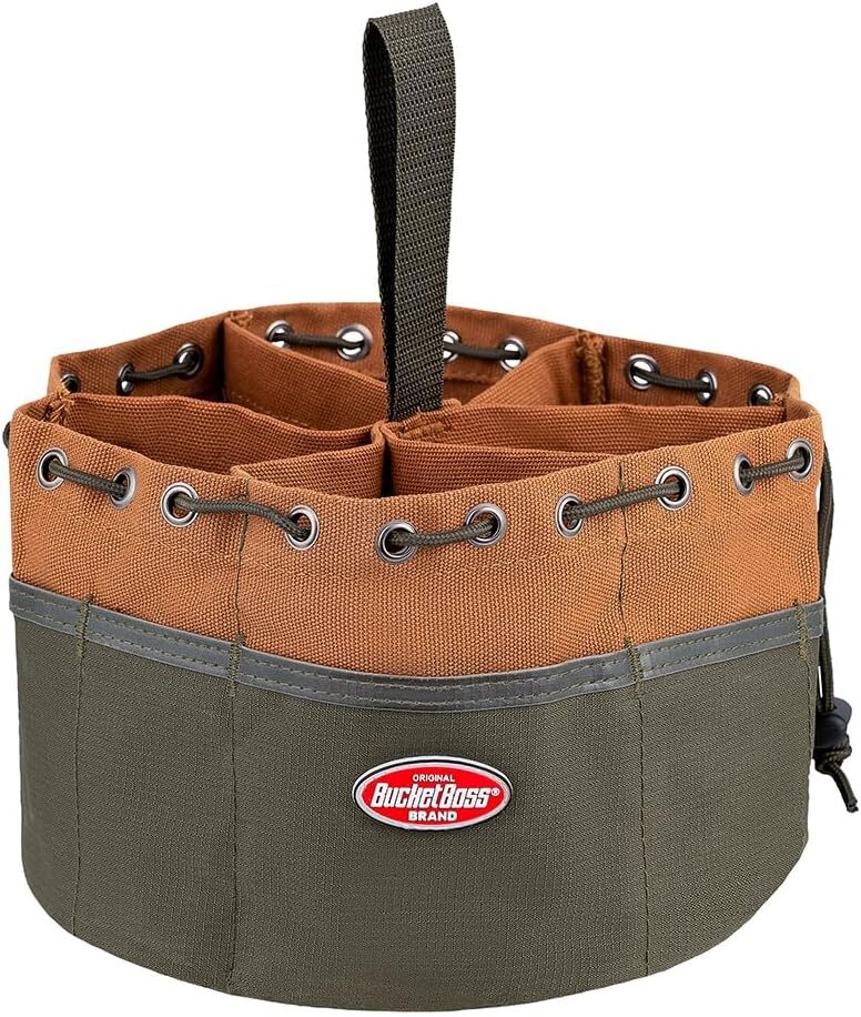 Bucket Boss Parachute Bag Small Parts in Brown, 25001 1 Pack, Brown