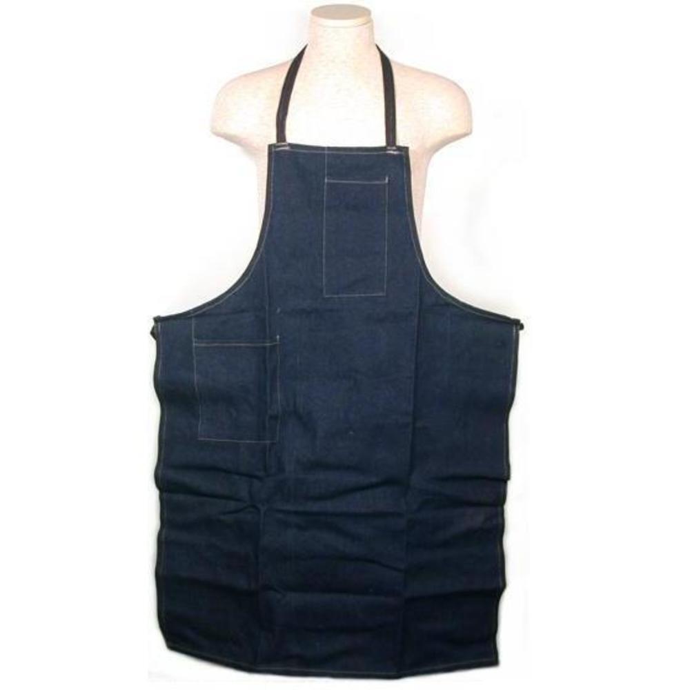 Apron Denim Bib 2 Pockets Work Shop Jewelers Workshop Hobby Craft Jewelry Tool