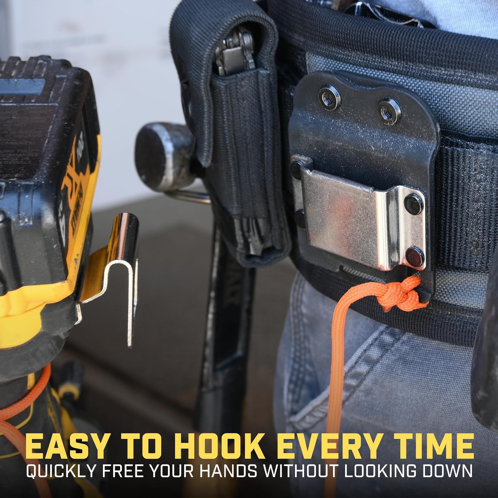 Holstery DriverMaster | Clip-On Tool Belt Drill Holder – Simple Hook Holster …