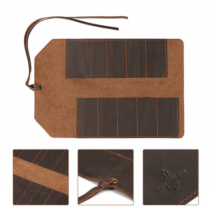 Leather Wood Carving Knives Roll Tools Organizer Knife Carrier Pouch-Xmas Gift
