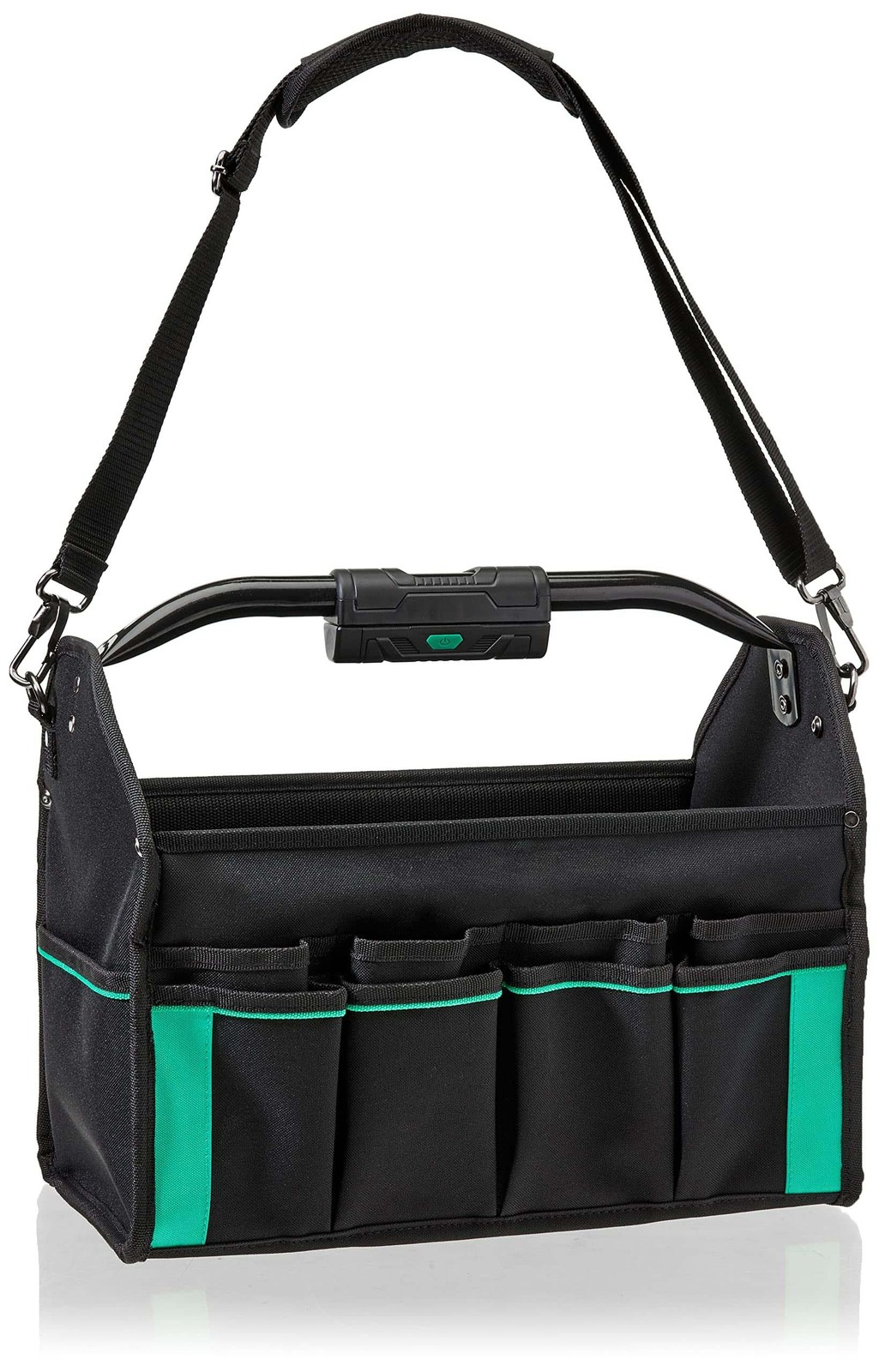 Retailer Basics Tool Bag Organizer Led Light 30 Pockets Adjustable Shoulder