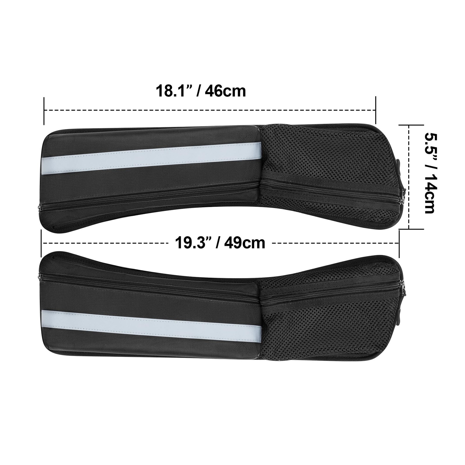 2pcs Hard Saddlebag Lid Organizers, Universal Saddlebag Lid Organizer Pouch S…