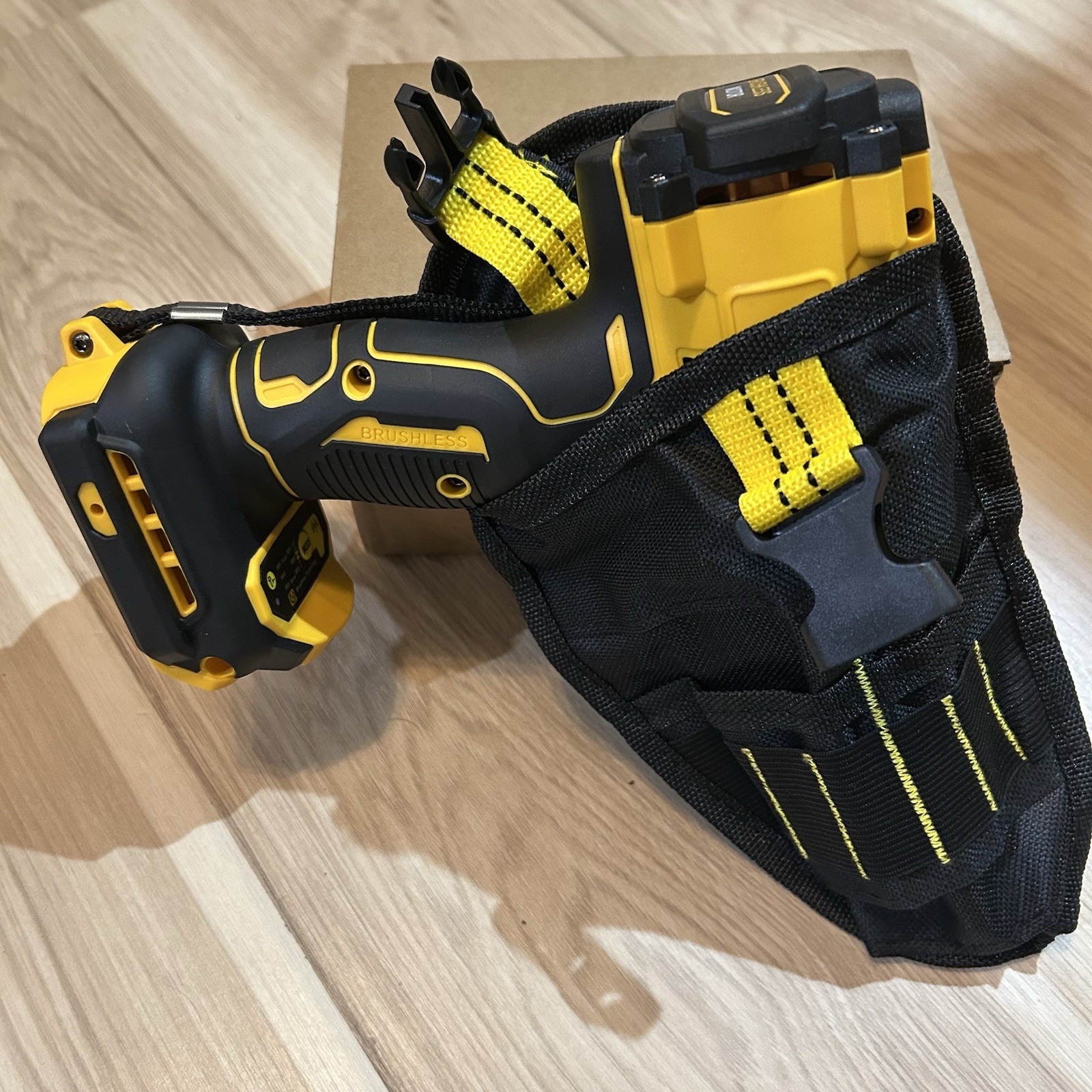 Power Tool Holster Cordless Drill Holster & Bit Storage (Tool Not Included)