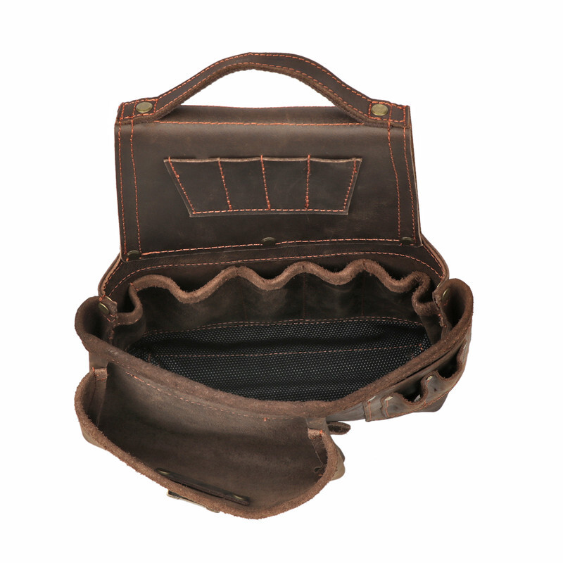 TOURBON Leather Carpenter Framer Tool Belt/Pouch/Bag/Holder Workshop Rig Pack