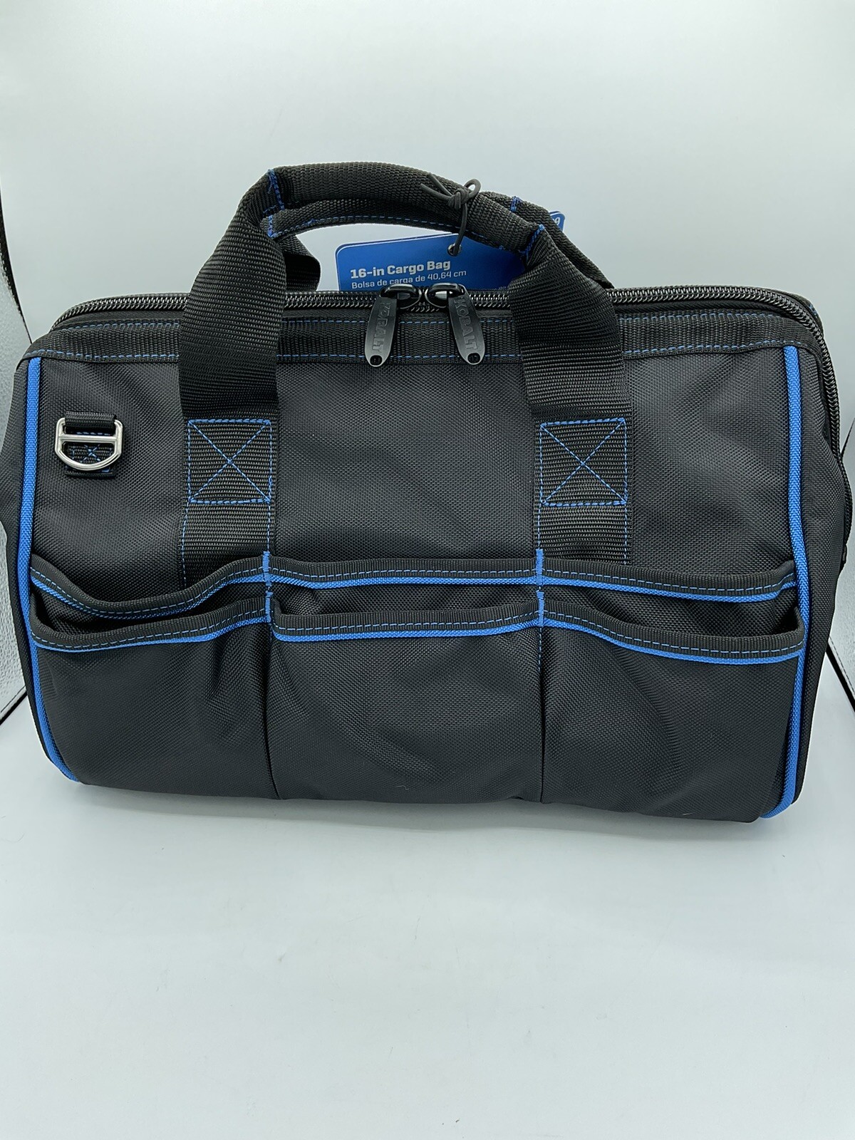 Kobalt 16” Cargo/Tool Bag Includes Drawstring Backpack And Adjustable Cap – New