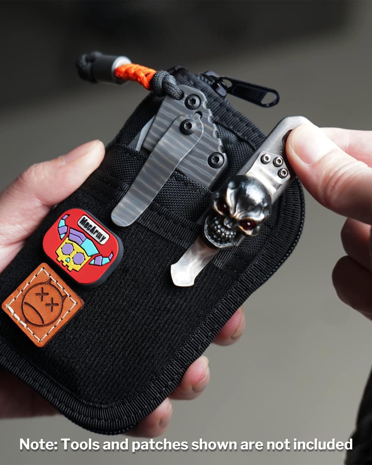 VE10 EDC Pouch Small Pocket Tool Pouch with 10 Compartments, Men’s Pocket Org…