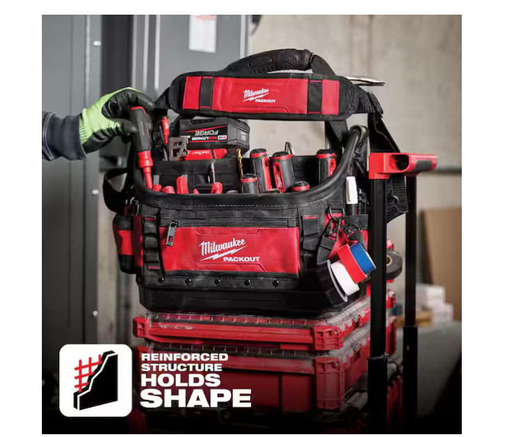 Milwaukee PACKOUT 15 in. Structured Tote – 48-22-8317