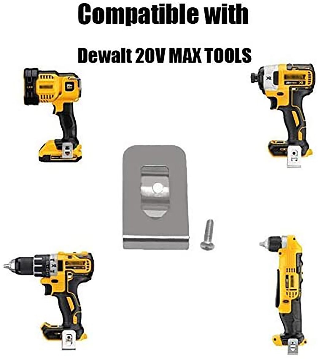 10PCS Belt Clip Hook w/Screws Cordless Drill Holder For Dewalt 18/20V Power Tool
