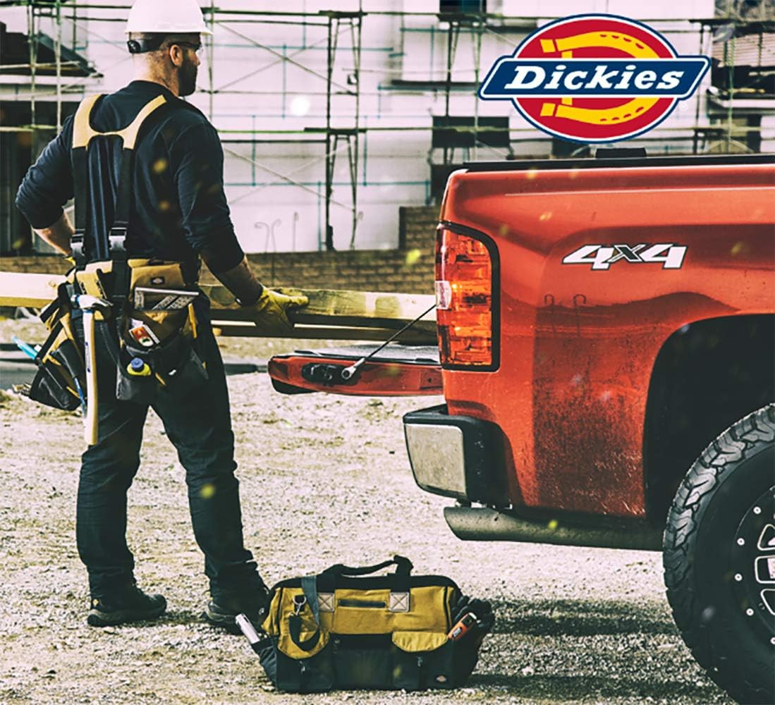 Dickies Set of 3 Small Canvas Utility Pouches, Zippered, for Organizing Small To