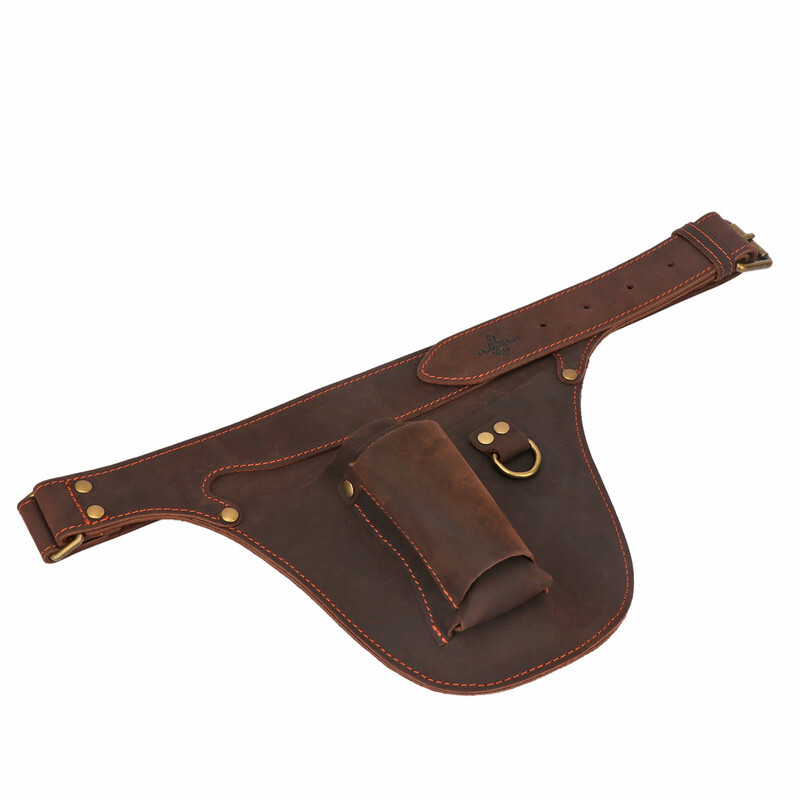 TOURBON Leather Florist Tool Storage Belt Bag Garden Pliers Waist Holster
