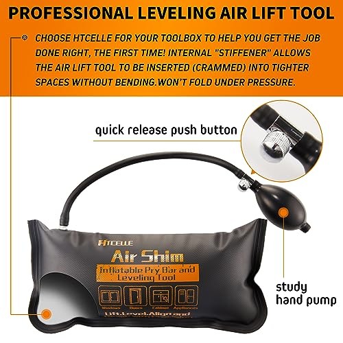Inflatable Air Wedge Bag Leveling Kit Small Medium Large Sizes