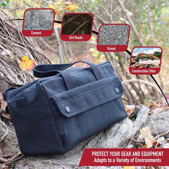Rothco GI Style Mechanics Tool Bag, Heavy-Duty Canvas One Size, Olive Drab