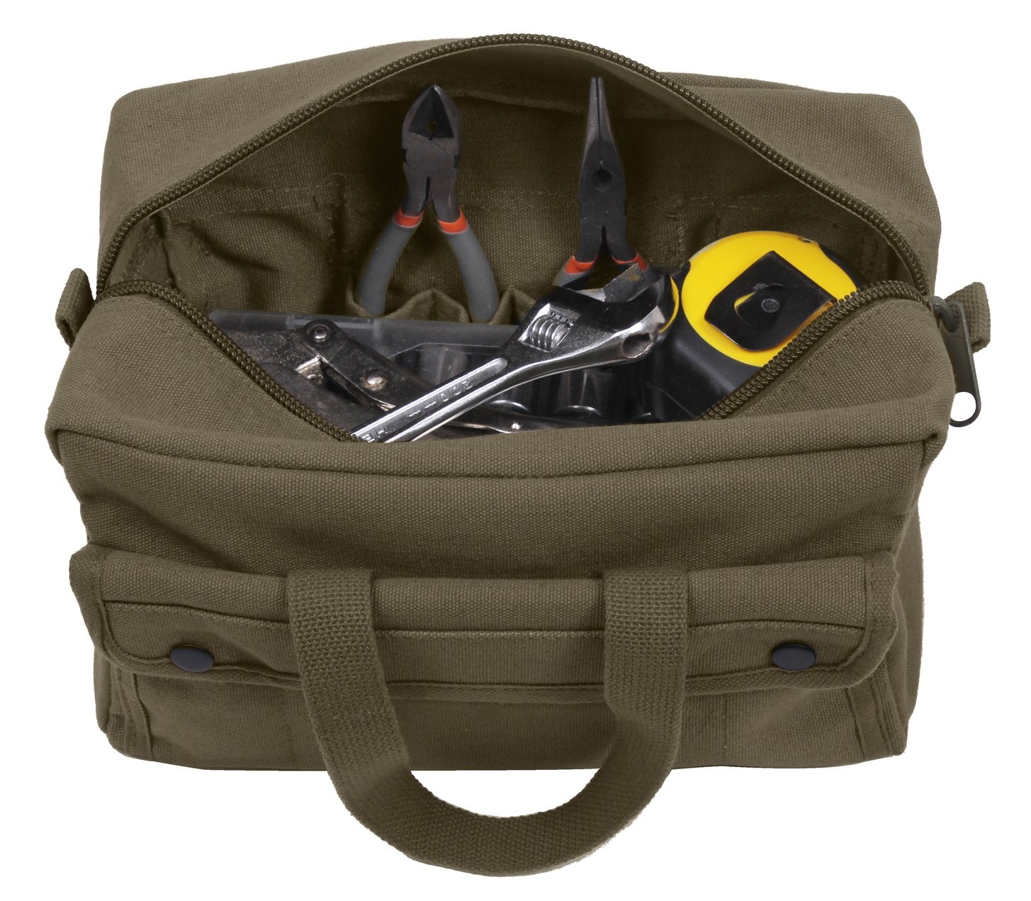 Rothco GI Style Mechanics Tool Bag, Heavy-Duty Canvas One Size, Olive Drab