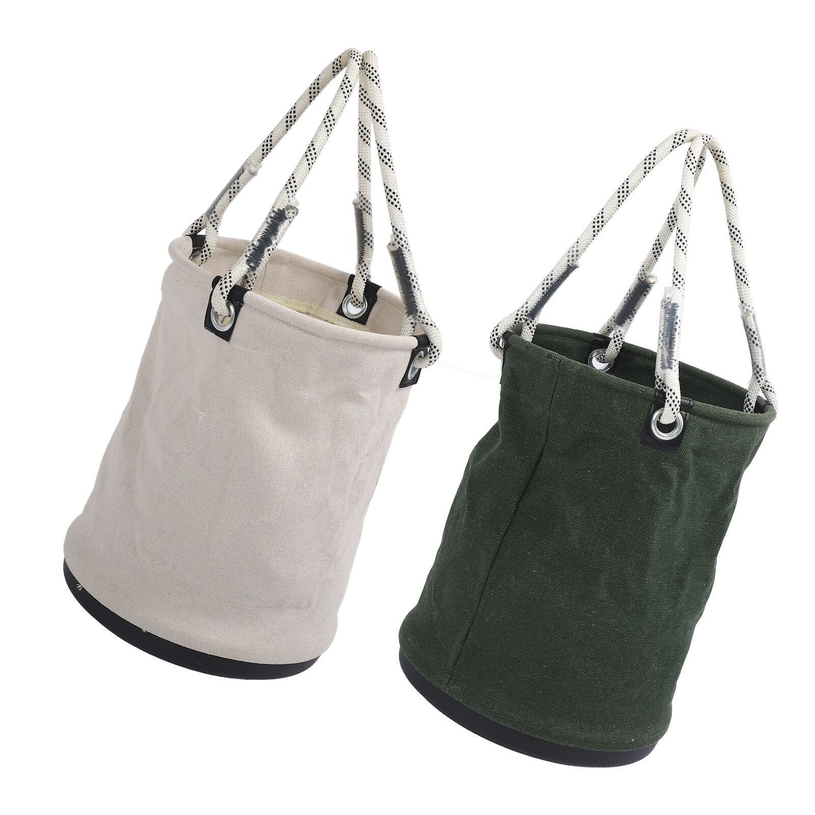 Canvas Bucket 40x30cm 30KG Load Bearing Plastic Bottom Nails Bolts Tool