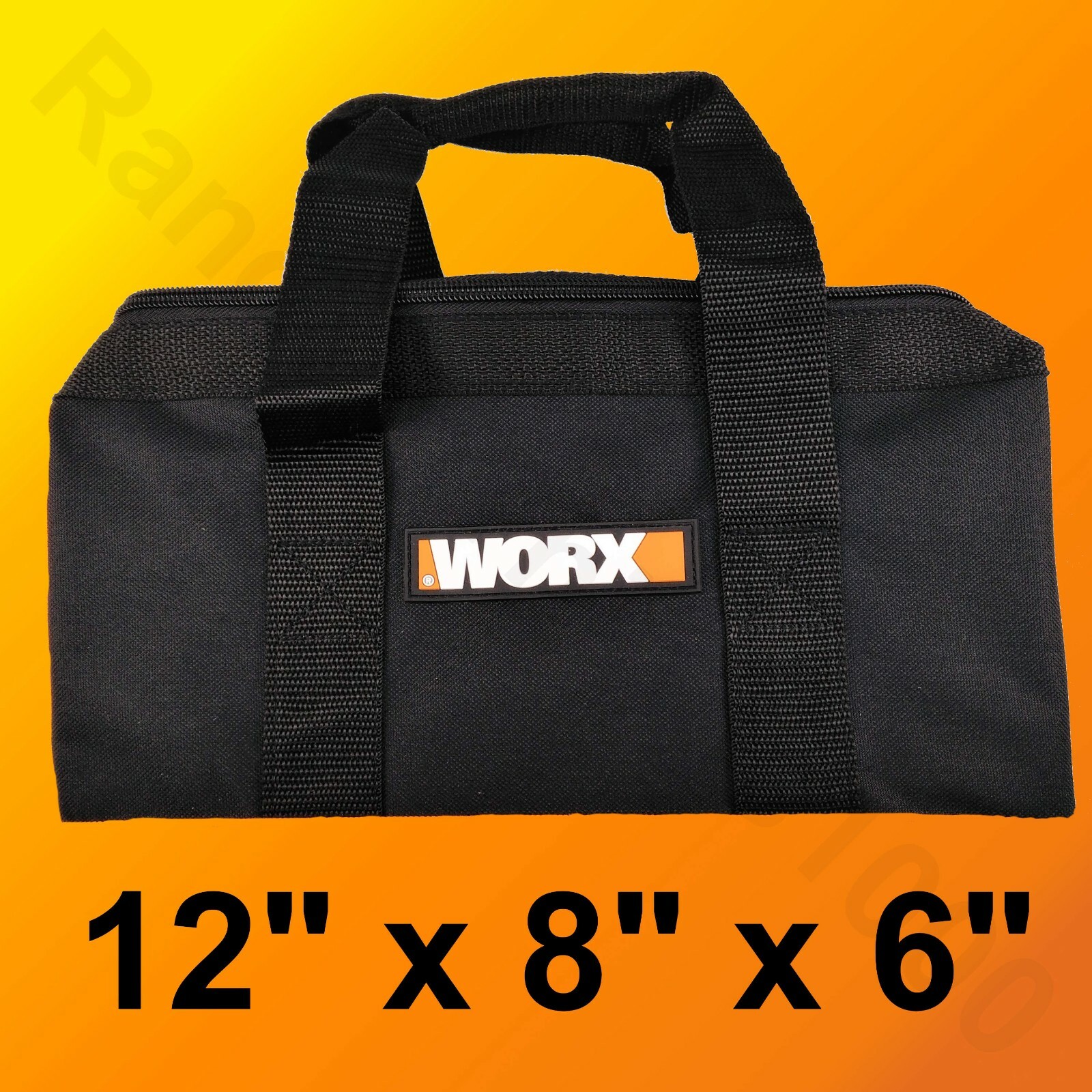 WORX Zippered Multi purpose Tool Tote Bag Holder for tools 12″L x 8″H x 6″W