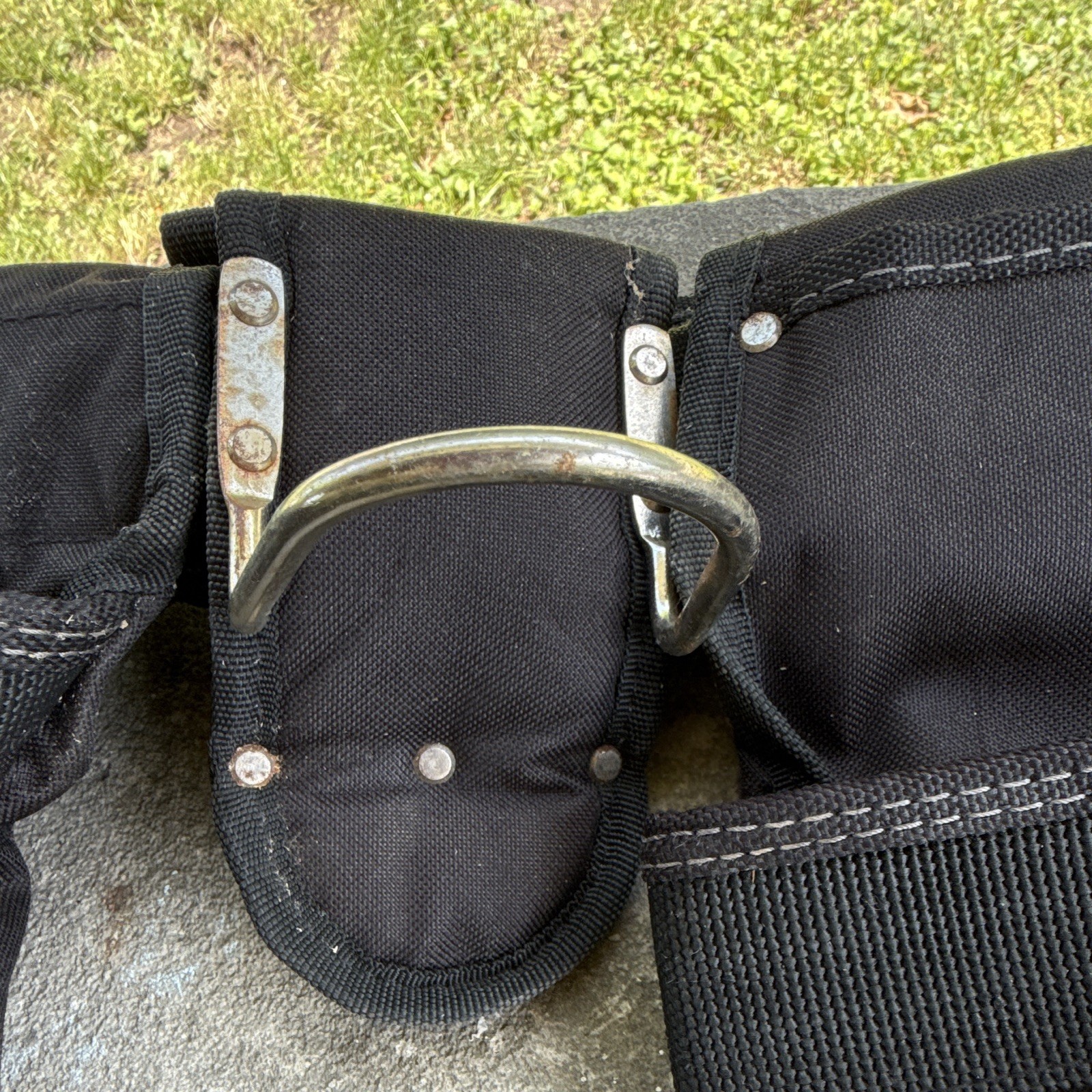 McGuire-Nicholas MN Adjustable Fabric Tool Belt w/ Multiple Pouches Black