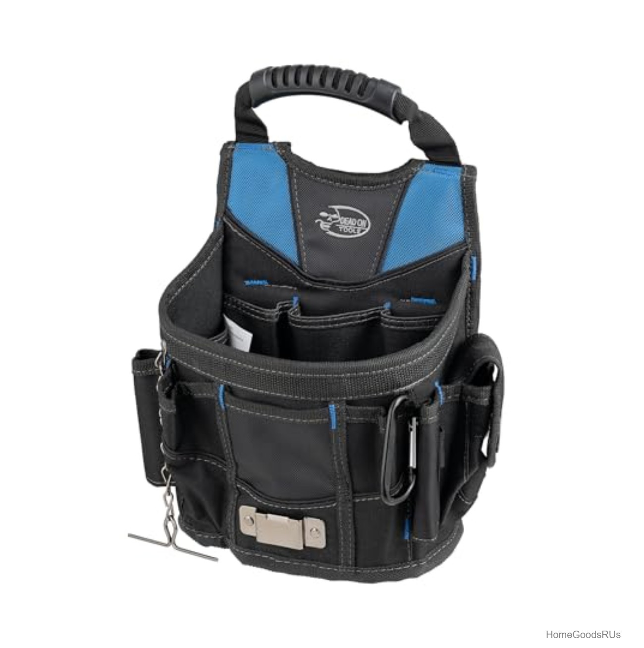 Utility Pouch 15 Pockets 600D Poly Ripstop Belt Shoulder Handle Tape Holder