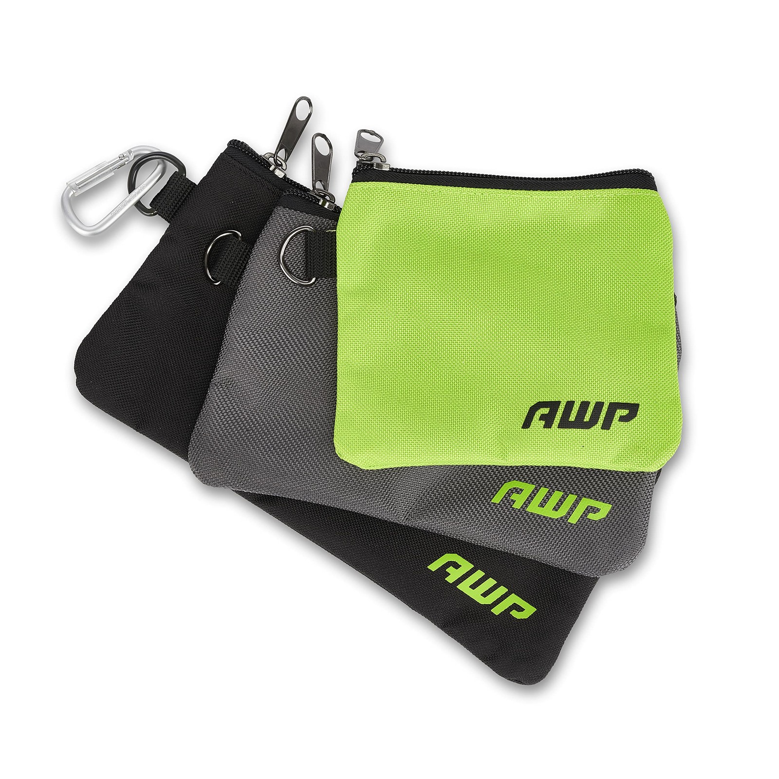 AWP Accessory Tool Pouches with Carabiner Hooks, Tool Belt Accessory, Three D…