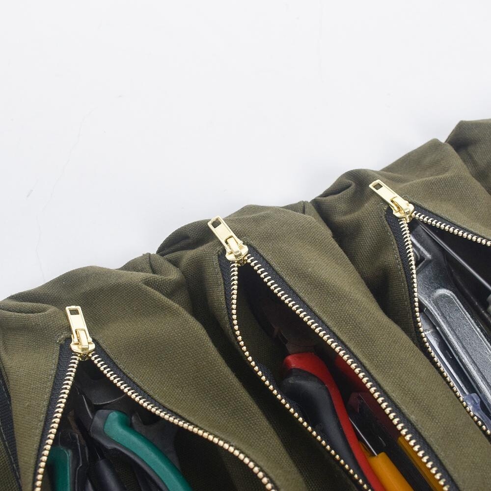 Tool Roll Organizer Foldable Bag for Car Electrician Tools Pliers Wrenches Pouch