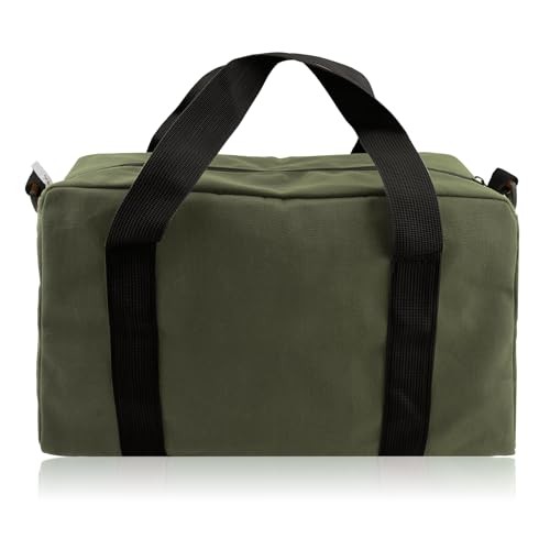 Small Tool Bag – Close Top Wide Mouth – Large 14 Inch Army Green