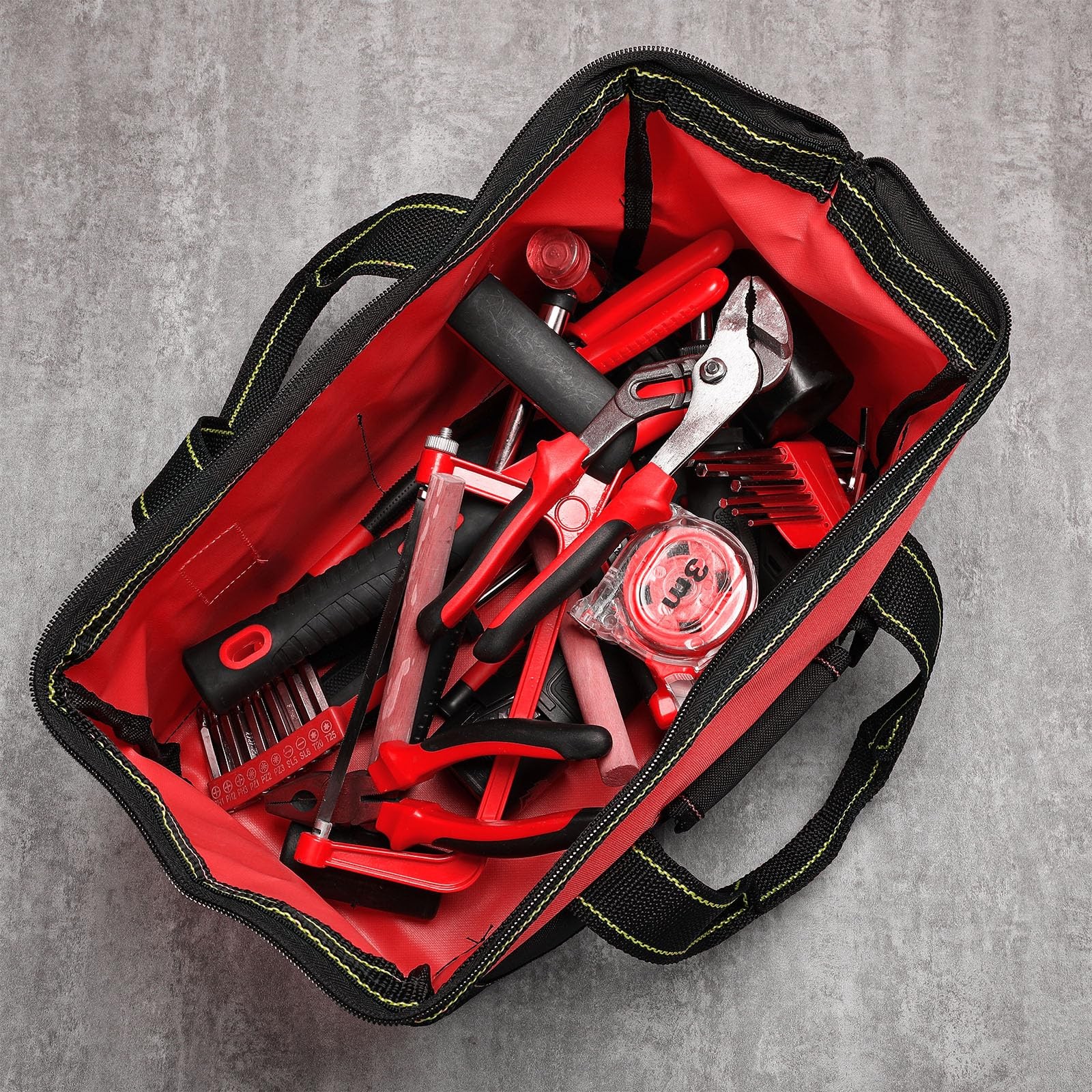 Silkfly 6 Pcs Tool Bag For Men Women Heavy Duty Tool Tote Waterproof Hard
