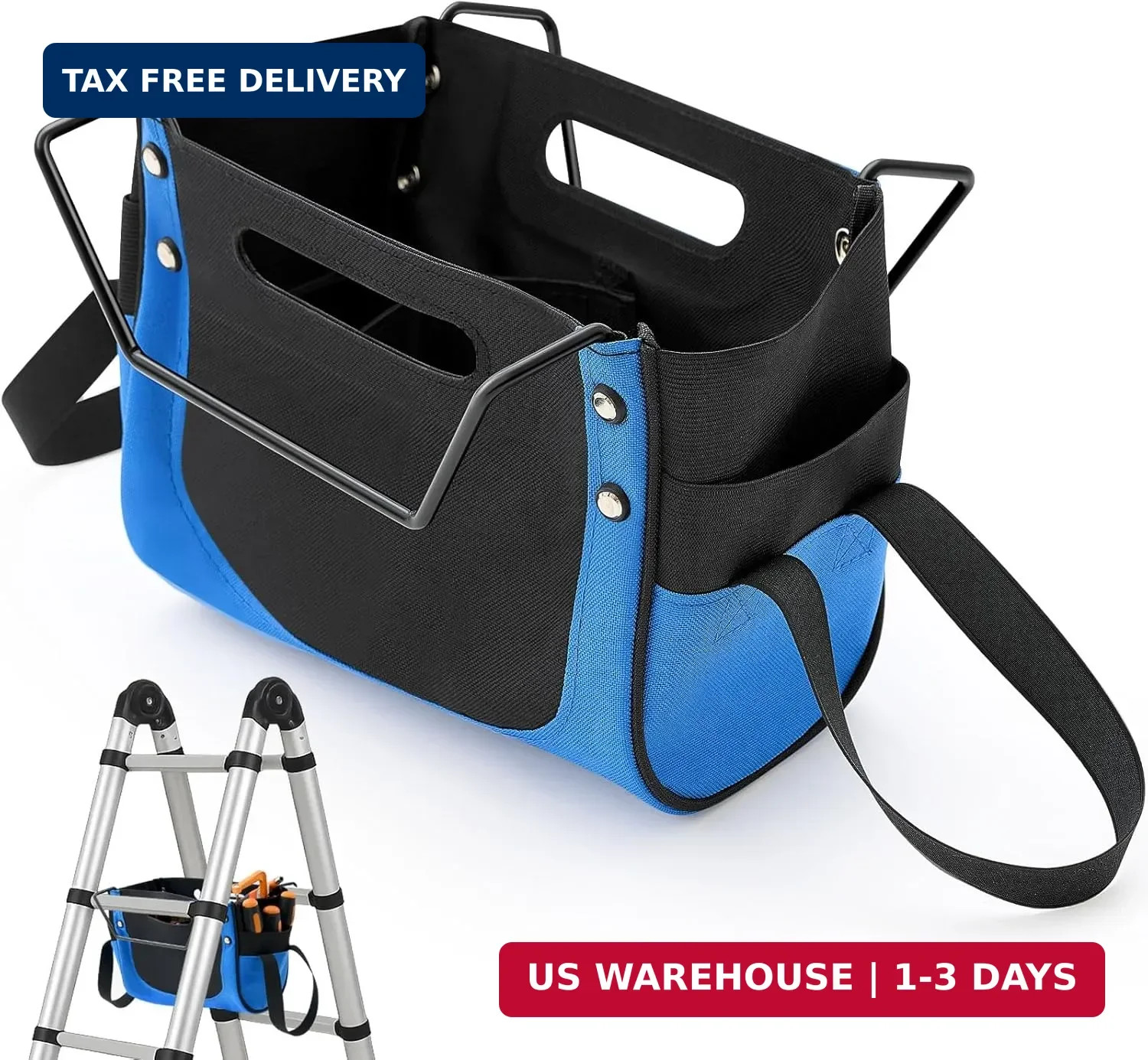 Aliceset Ladder Tool Holder Giant Ladders Pouch Upgrade Cargo Elastic Storage Ba