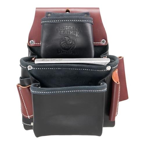 Occidental Leather 3 Pouch Pro Fastener Bag – Black – 9 Assorted Sizes