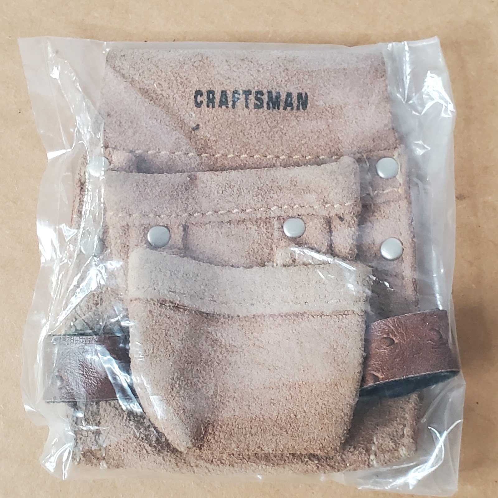 Mini Leather Craftsman Tool Pouch Bag 4.5″ x 3.3″ & Set Of Small Handy Tools
