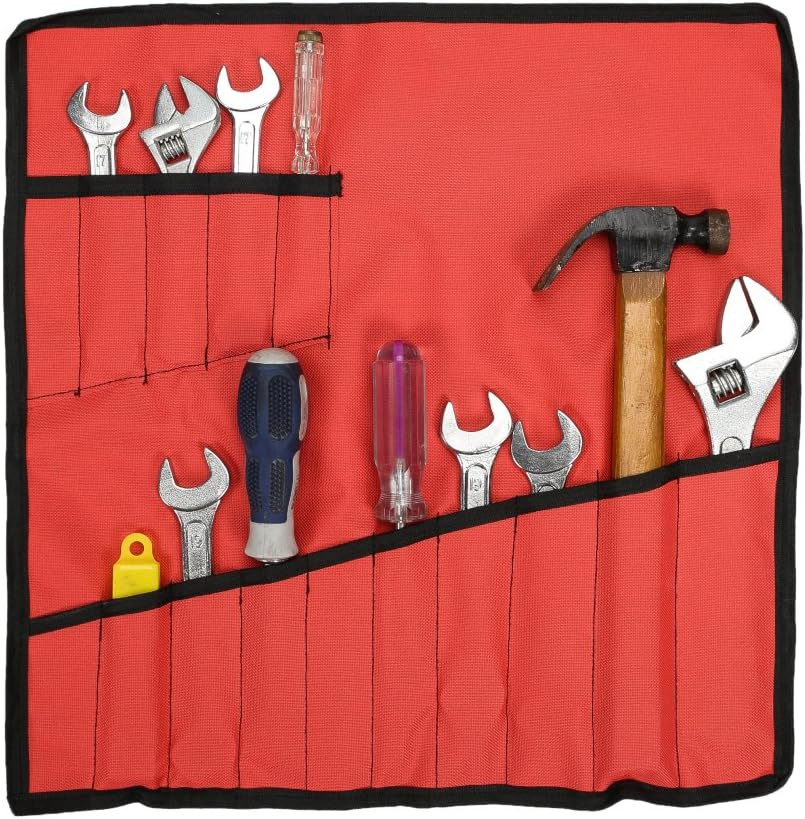 Heavy Duty Oxford Tool Roll Pouch Wrench Holder Organizer Bag with 12 Pockets Se