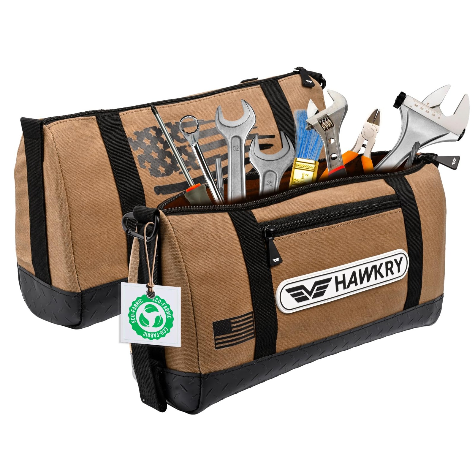 Heavy Duty Canvas Tool Bag – Waterproof Canvas Zipper Pouch, Garden Tool Bag,…