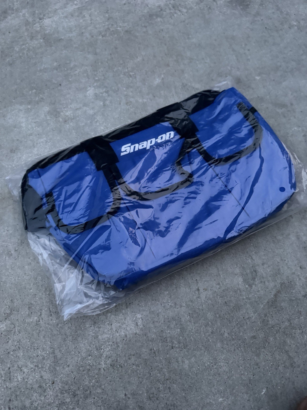 Snap On Tools Large Tool Bag Travel Carry Case Snap-On Racing Tool Blue
