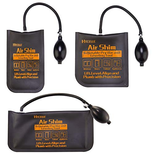 Inflatable Air Wedge Bag Leveling Kit Small Medium Large Sizes