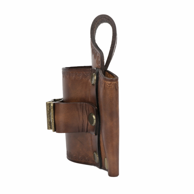 Leather 3-in-1 Tools Belt Carry Pouch Hammer Hanger Tape Measure Holder-TOURBON
