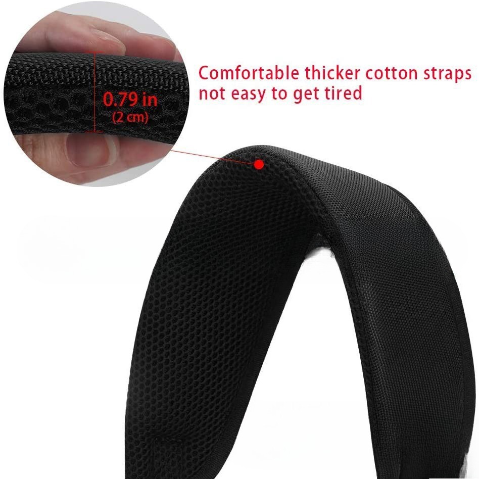 Comfort Shoulder Pad Adjustable Braces Suspender Golf Bag Strap Belt 4-clip