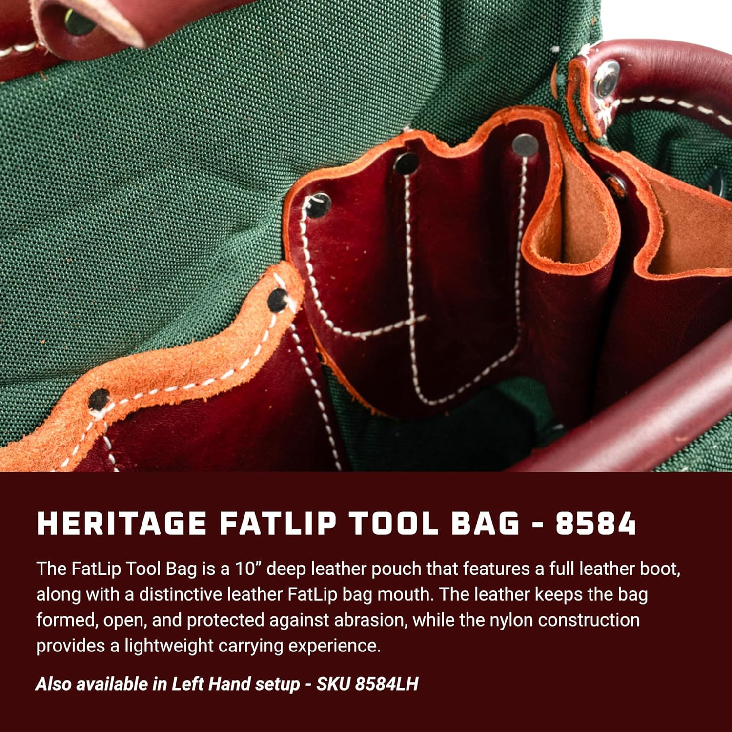Fatlip Tool Bag – 13 Pockets & Tool Holders – Made in USA